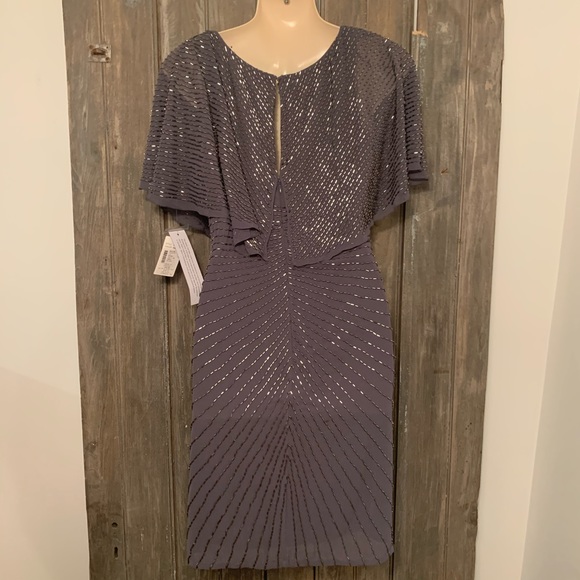 NWT -Designer Bead Embellished Dress - Picture 5 of 7